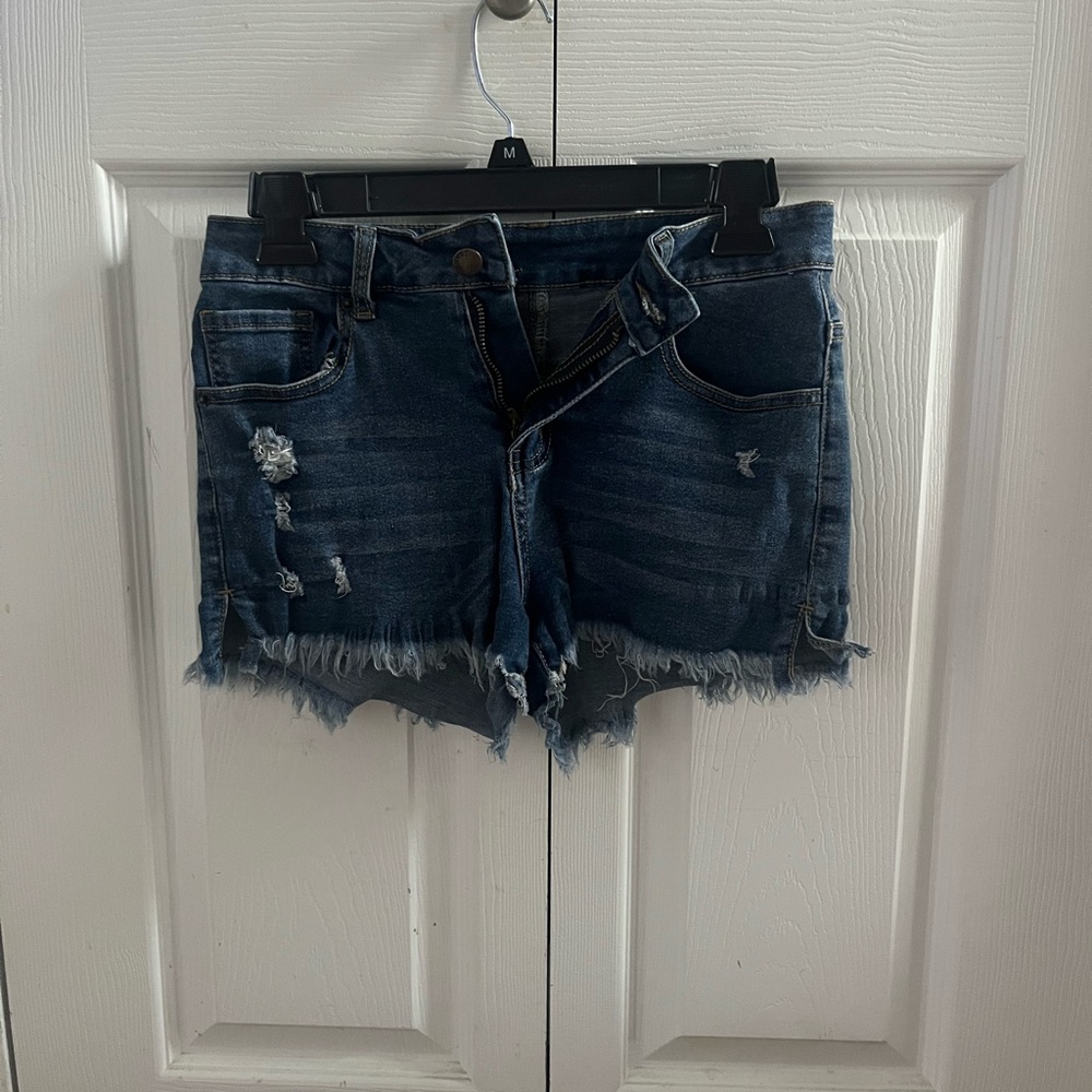Distressed Denim Women Shorts